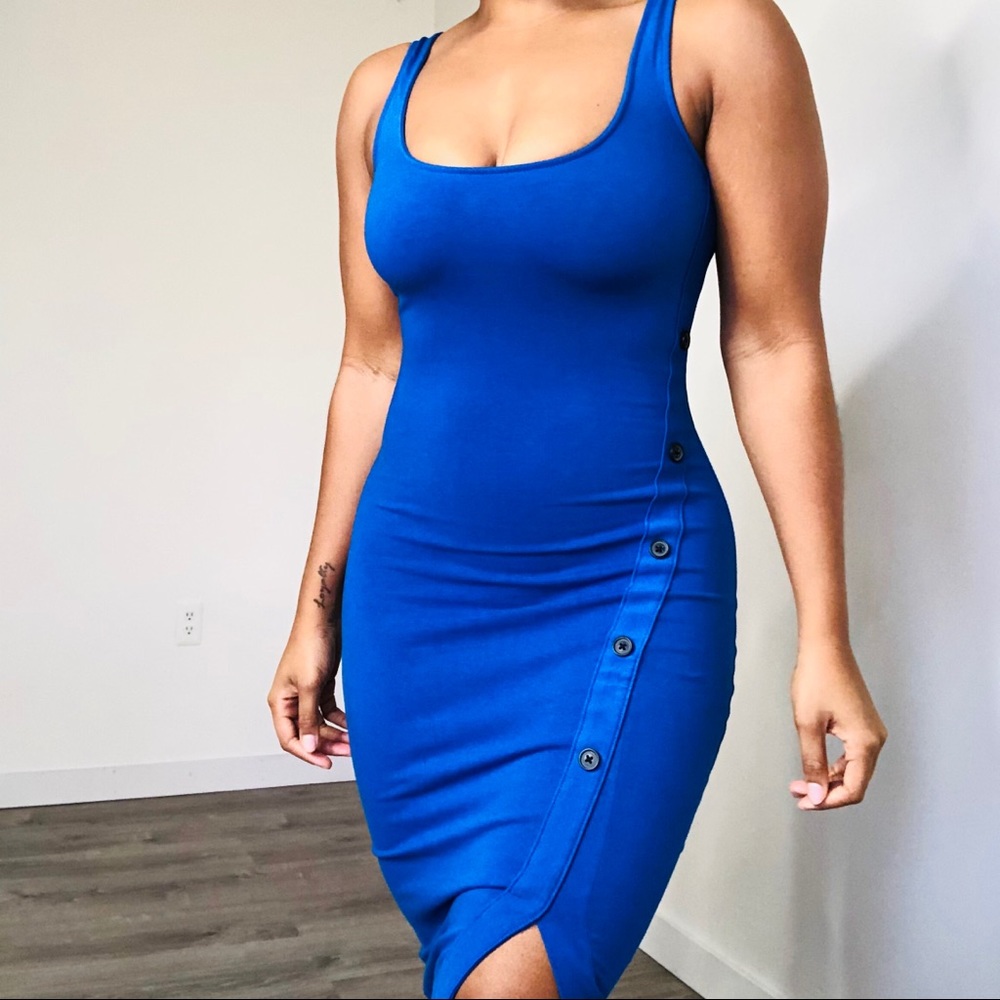 EXPRESS Royal Blue Midi Dress